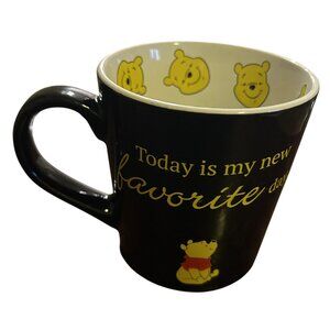 Disney Winnie The Pooh Coffee Mug Black Today Is My New Favorite Day